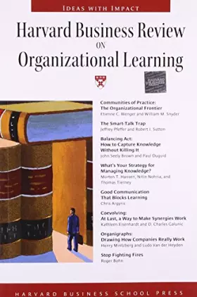 Couverture du produit · Harvard Business Review on Organizational Learning
