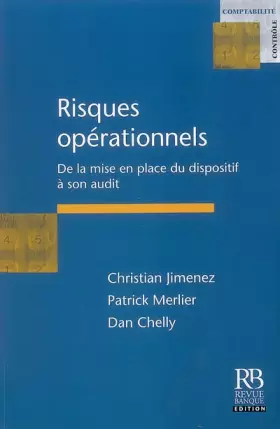 Couverture du produit · Risques opérationnels : De la mise en place du dispositif à son audit