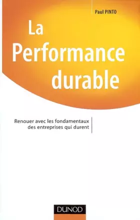 Couverture du produit · La performance durable - Les 8 fondamentaux pour manager dans la durée