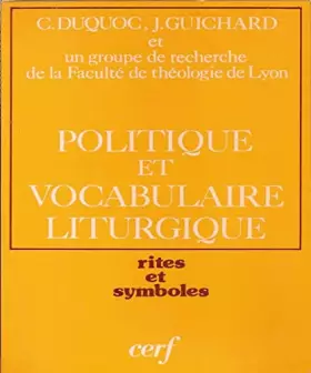 Couverture du produit · Politique et Vocabulaire liturgique