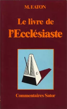 Couverture du produit · Le livre de l'ecclesiaste