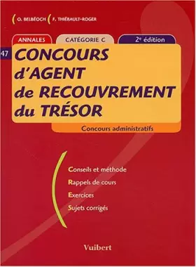 Couverture du produit · Concours d'agent de recouvrement du Trésor Catégorie C