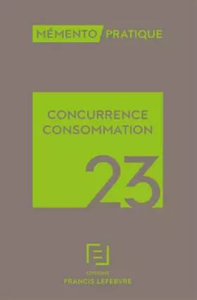 Couverture du produit · Mémento Concurrence Consommation 2023