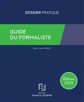 Couverture du produit · Guide du formaliste 2023