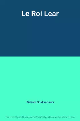 Couverture du produit · Le Roi Lear
