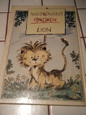 Couverture du produit · Nous n'avons pas de lion