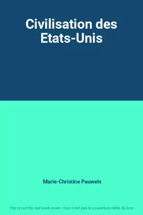 Couverture du produit · Civilisation des Etats-Unis
