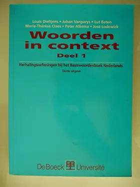 Couverture du produit · Woorden In Context, tome 1