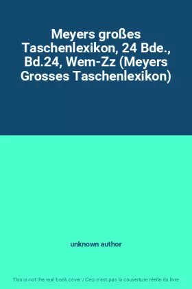 Couverture du produit · Meyers großes Taschenlexikon, 24 Bde., Bd.24, Wem-Zz (Meyers Grosses Taschenlexikon)