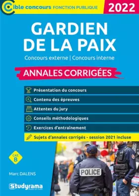 Couverture du produit · Gardien de la paix – Annales corrigées: 2022