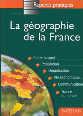 Couverture du produit · La géographie de la France