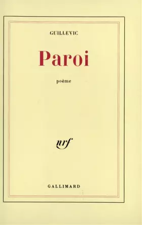 Couverture du produit · Paroi