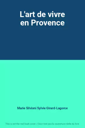 Couverture du produit · L'art de vivre en Provence