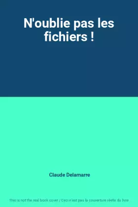 Couverture du produit · N'oublie pas les fichiers !