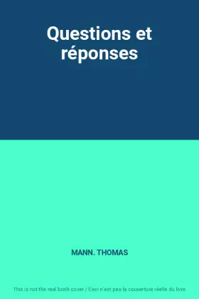 Couverture du produit · Questions et réponses