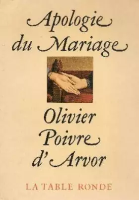 Couverture du produit · Apologie du mariage
