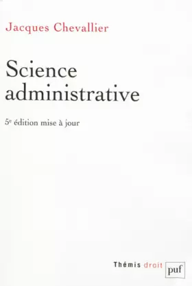 Couverture du produit · Science administrative