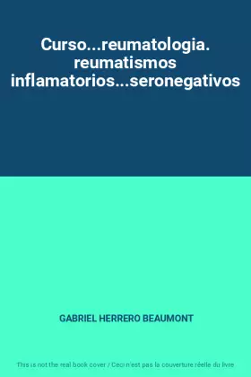 Couverture du produit · Curso...reumatologia. reumatismos inflamatorios...seronegativos