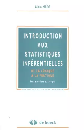 Couverture du produit · Introduction aux statistiques inférentielles: De la logique à la pratique