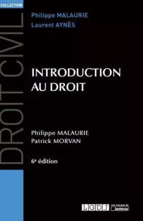 Couverture du produit · Introduction au droit, 6ème Ed.