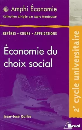 Couverture du produit · Economie du choix social