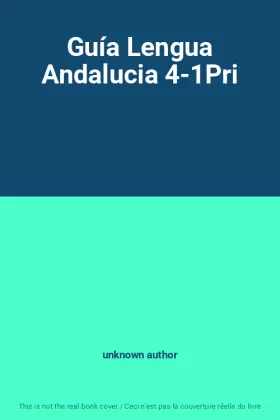 Couverture du produit · Guía Lengua Andalucia 4-1Pri