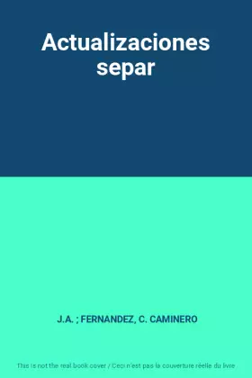 Couverture du produit · Actualizaciones separ