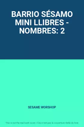 Couverture du produit · BARRIO SÉSAMO MINI LLIBRES - NOMBRES: 2