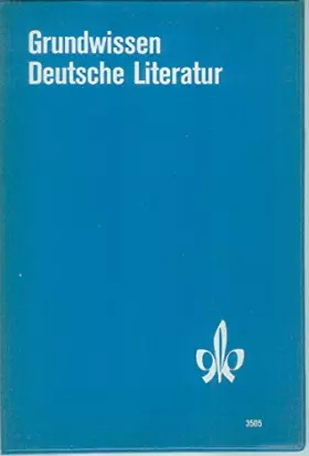 Couverture du produit · Grundwissen Deutscher Literatur