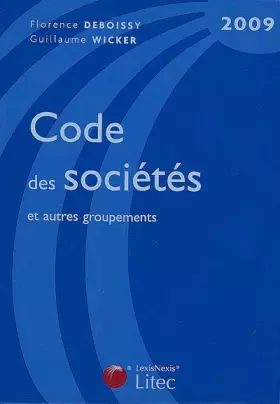 Couverture du produit · Code des sociétés et autres groupements 2009 (ancienne édition)