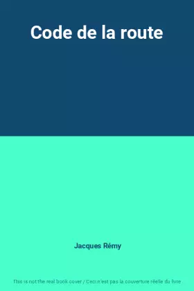 Couverture du produit · Code de la route