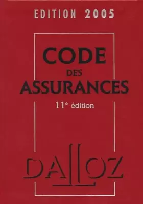 Couverture du produit · Code des assurances