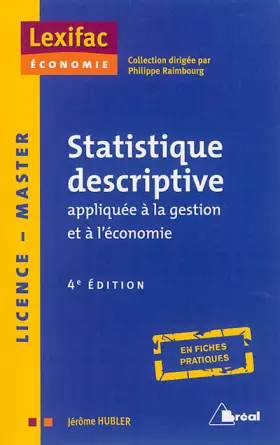 Couverture du produit · Statistique descriptive appliquée à la gestion et à l'économie