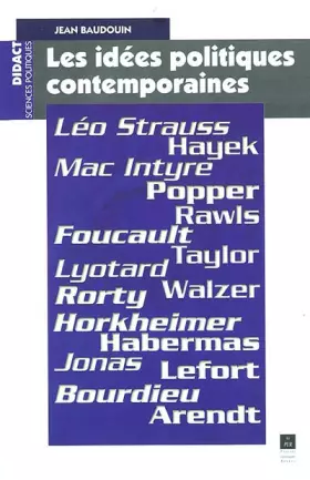 Couverture du produit · La pensée politique au XXe siècle