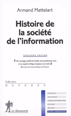 Couverture du produit · Histoire de la société de l'information