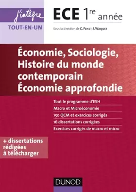 Couverture du produit · Economie, Sociologie, Histoire du monde contemporain, Economie approfondie - ECE 1re année: Economie approfondie - ECE 1