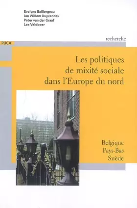 Couverture du produit · Les politiques de mixité sociale dans l'Europe du Nord: Belgique, Pays-Bas, Suède