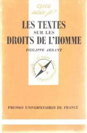 Couverture du produit · Les Textes sur les droits de l'homme