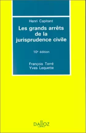 Couverture du produit · LES GRANDS ARRETS DE LA JURISPRUDENCE CIVILE