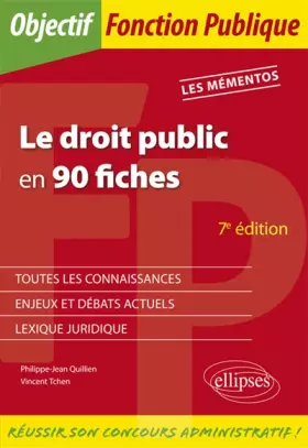 Couverture du produit · Le droit public en 90 fiches - 7e édition