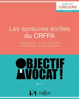 Couverture du produit · Les épreuves écrites du CRFPA