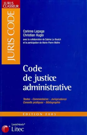 Couverture du produit · Code de justice administrative (ancienne édition)