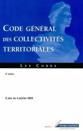 Couverture du produit · Code général des collectivités territoriales