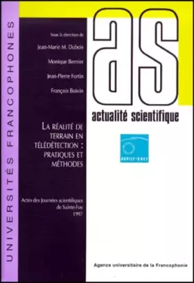 Couverture du produit · La réalité de terrain en télédétection : pratiques et méthodes