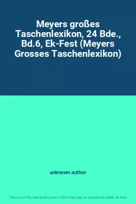 Couverture du produit · Meyers großes Taschenlexikon, 24 Bde., Bd.6, Ek-Fest (Meyers Grosses Taschenlexikon)