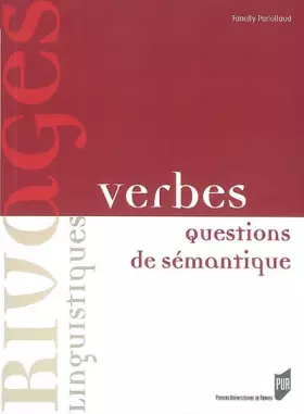 Couverture du produit · VERBES. QUESTIONS DE SEMANTIQUE
