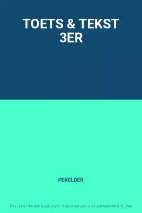 Couverture du produit · TOETS & TEKST 3ER