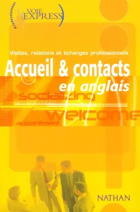 Couverture du produit · Accueil et contact en anglais