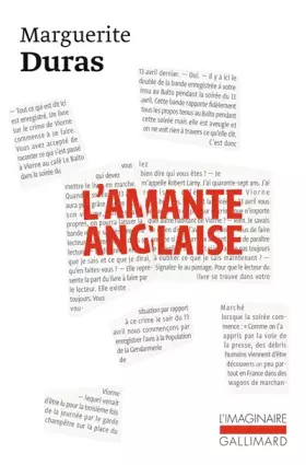 Couverture du produit · L'Amante anglaise