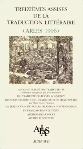 Couverture du produit · Actes Des Assises Trad. Lit. Xiii Emes